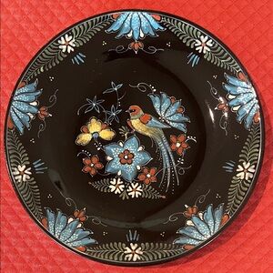 Beautiful Royal Delft De Porceleyne Fles black delft wall plate.